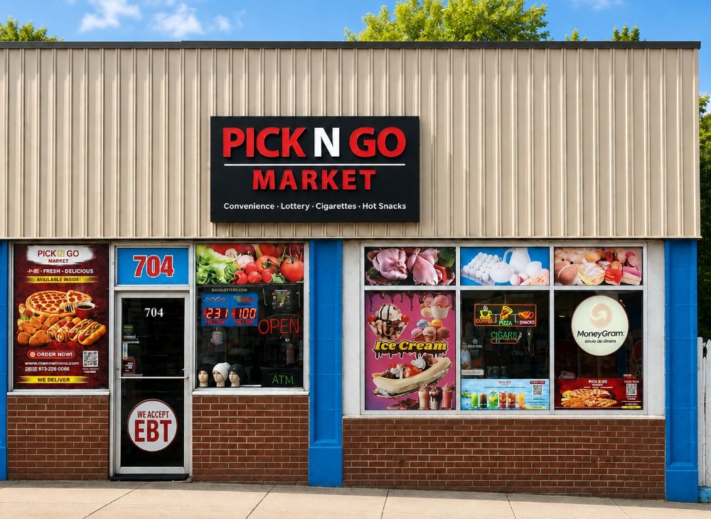 Pick N Go Market storefront on Broadway